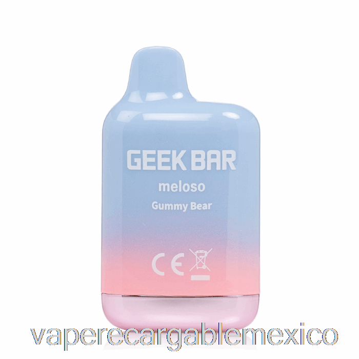 Vape Recargable Geek Bar Meloso Mini 1500 Osito De Goma Desechable